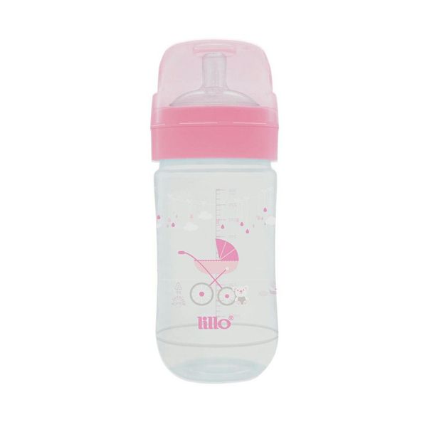 Mamadeira Lillo Evolution Silicone Rosa 300ml