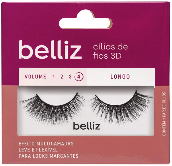 Cílios Postiços 3D Belliz 209