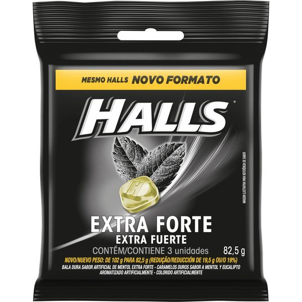 Pastilha Halls Extra Forte 82,5g