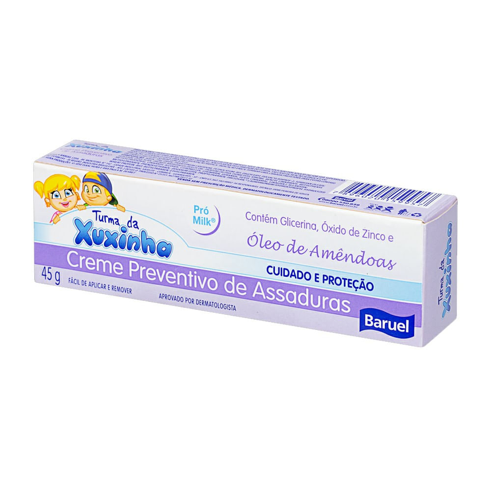 Creme Preventivo Assadura Baruel Turma Xuxinha Pro Milk 45g - Baruel