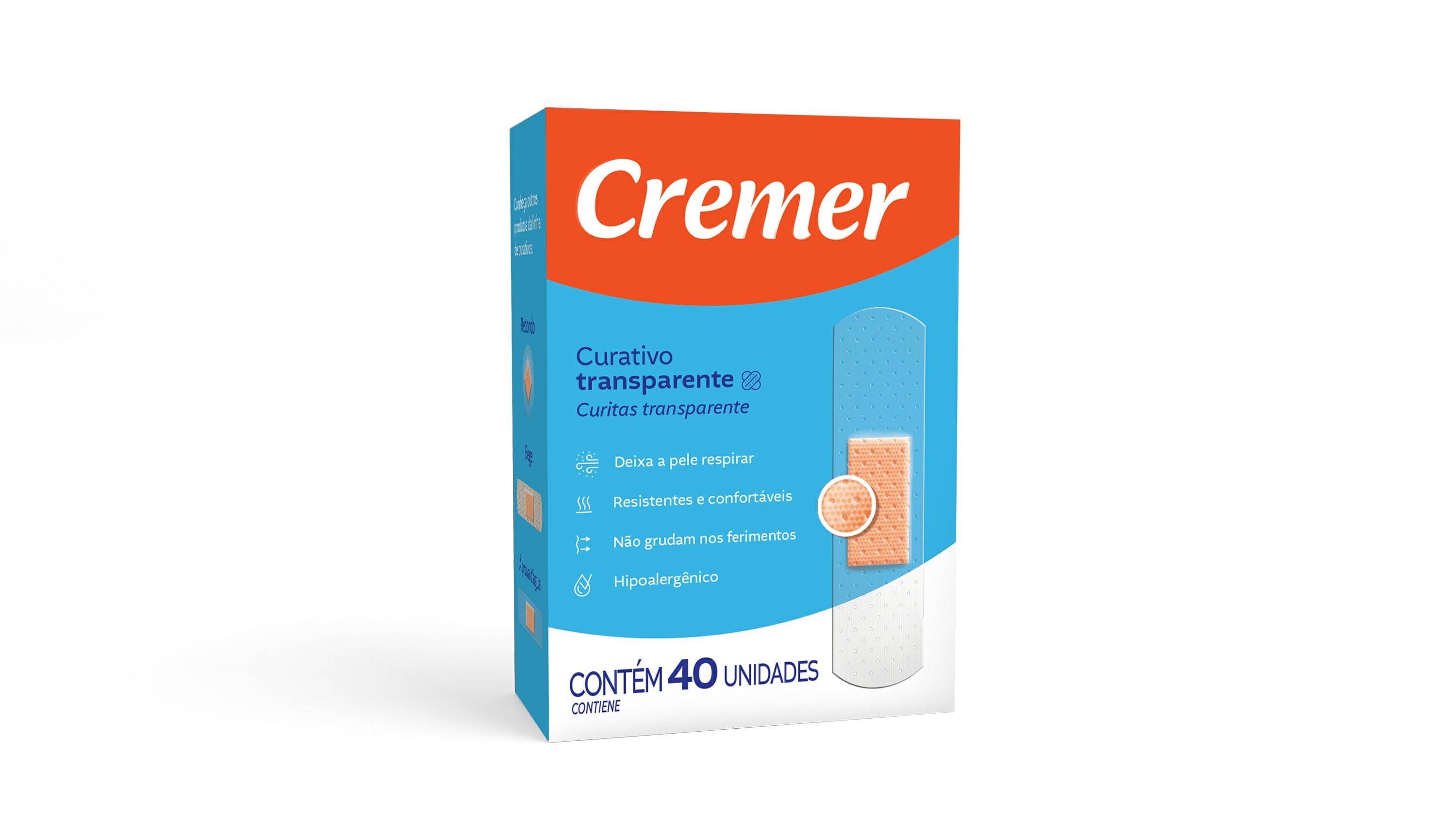 Curativo Cremer Transparente com 40 Unidades