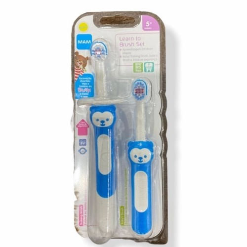 Escova MAM Learn to Brush 5+ Meses Azul