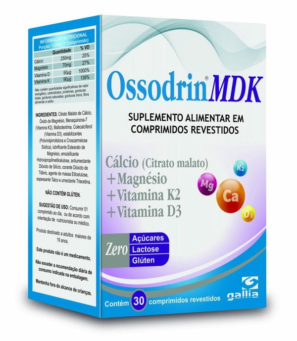 Suplemento Alimentar Ossodrin MDK 30comprimidos
