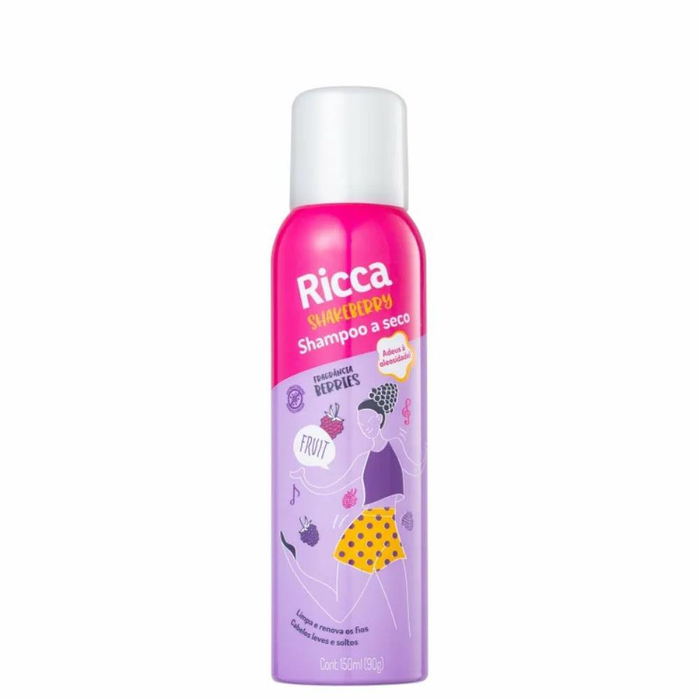 Shampoo a Seco Ricca Shakeberry com 150ml