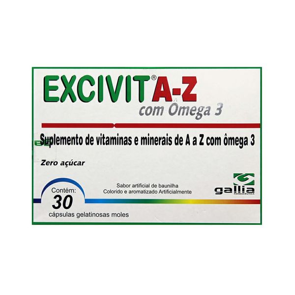 Excivit AZ + Ômega 3 30 Cápsulas