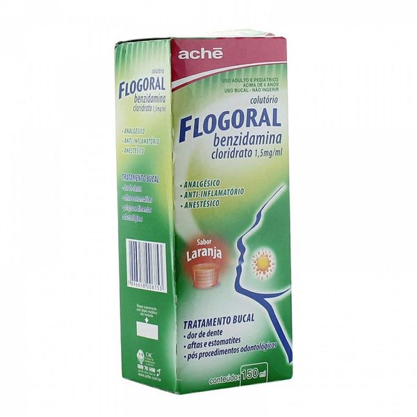 Flogoral Colutório 1,5mg/ml Sabor Laranja 150ml