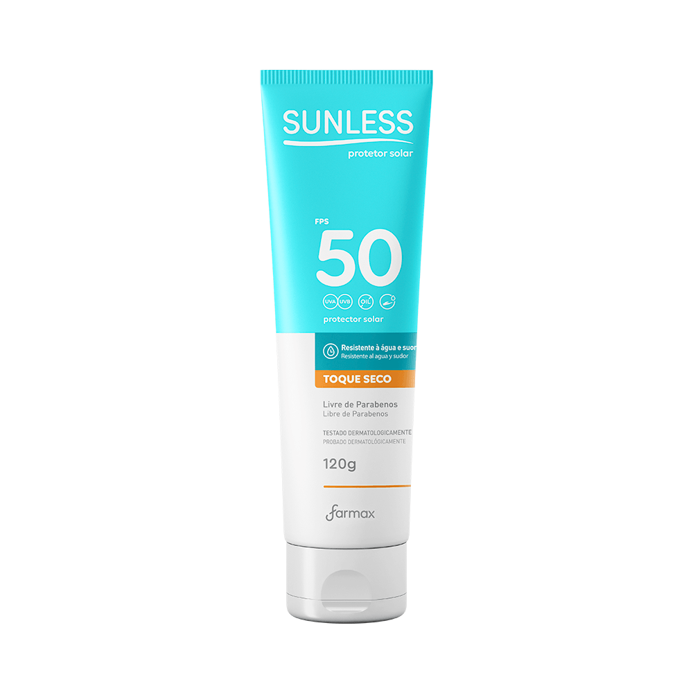 Protetor Solar Sunless Toque Seco FPS50 com 120g
