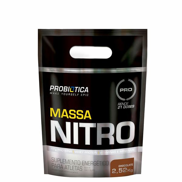 Refil Suplemento Probiótico Massa Nitro Sabor Chocolate 2,52kg