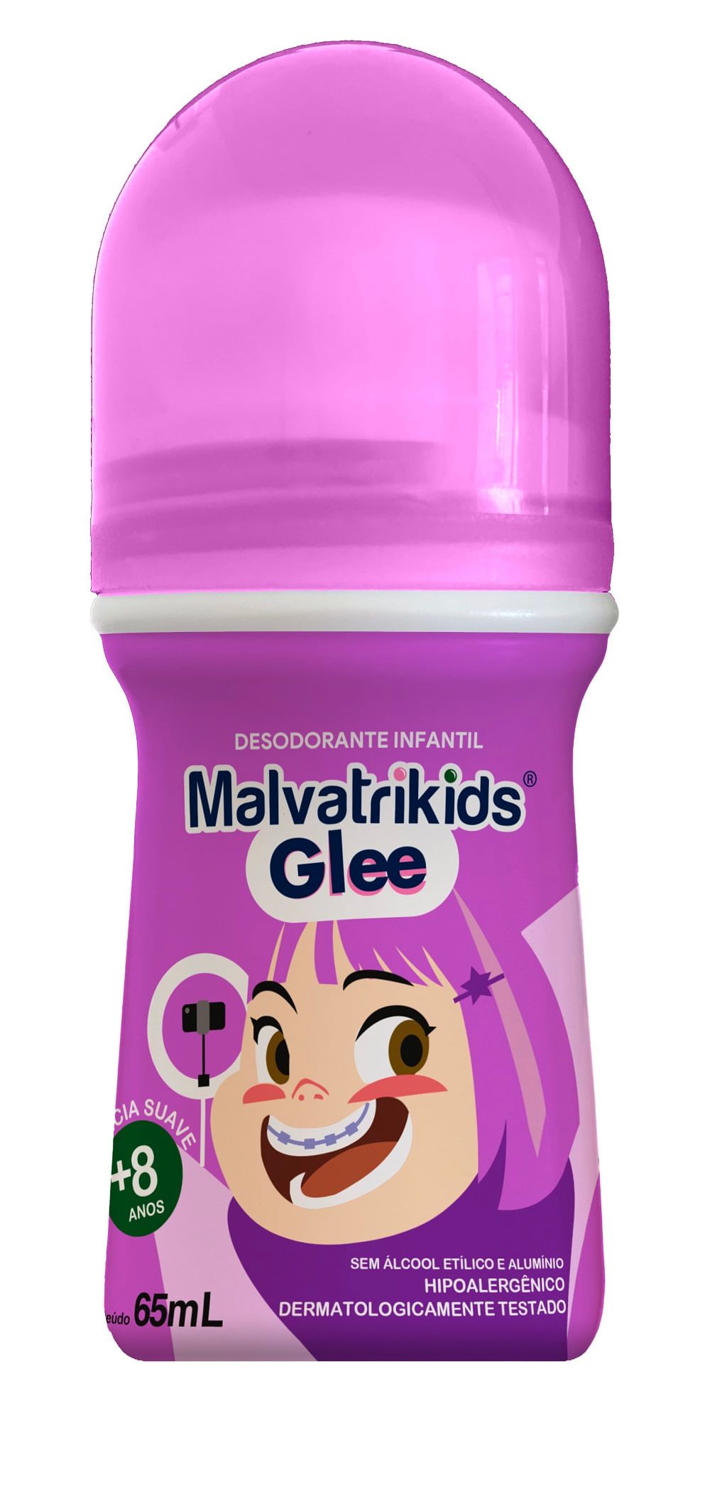 Desodorante Roll On Infantil Malvatrikids Glee 65ml
