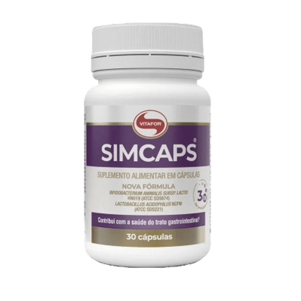 Suplemento Alimentar Simcaps Vitafor 30 Cápsulas