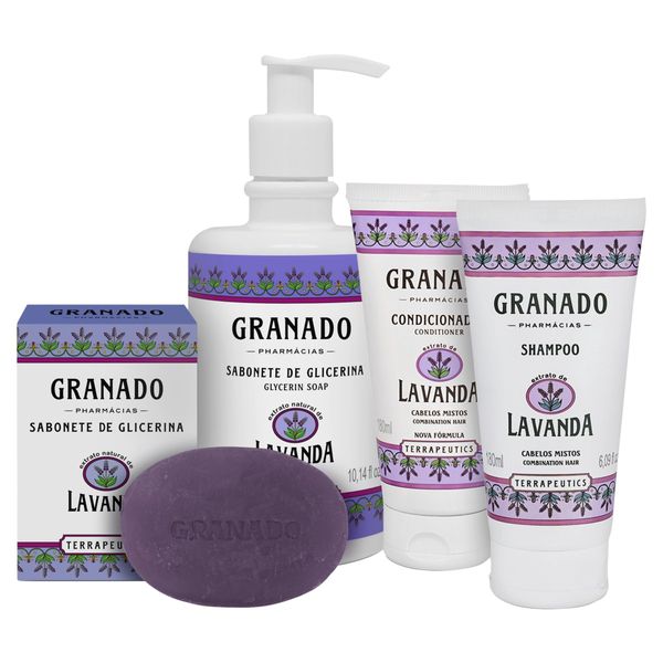 Kit Granado Terrapeutics Banho Relaxante Lavanda