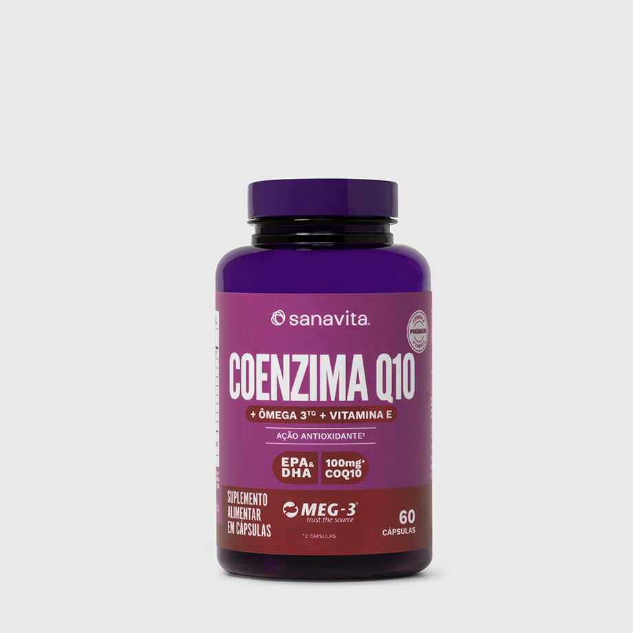 Coenzima Q10 + Ômega 3 Sanavita 60 Cápsulas
