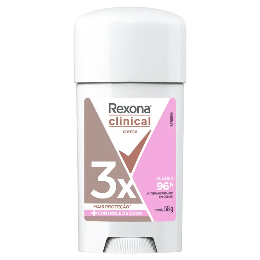 Desodorante em Creme Rexona Clinical Classic 58g