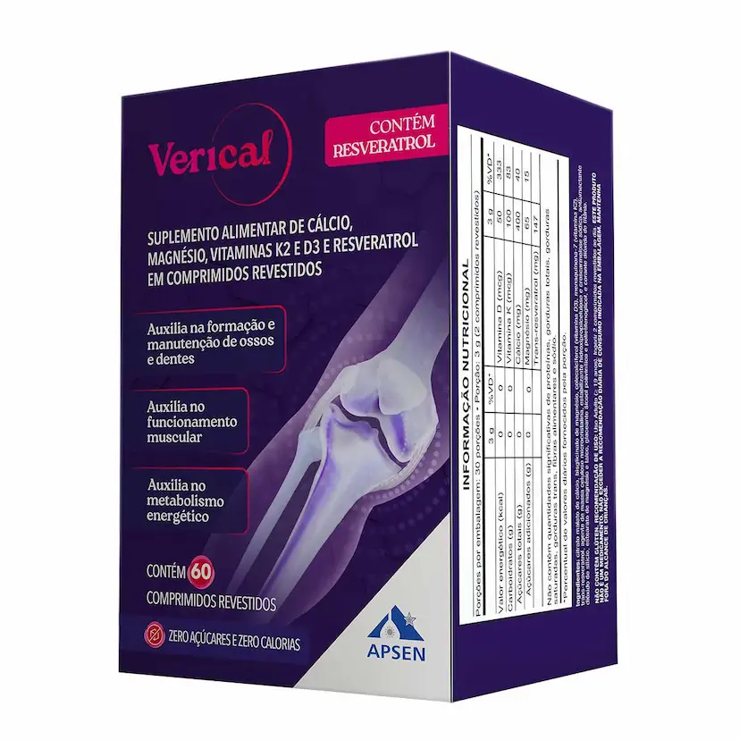 Suplemento Alimentar Verical 60 Comprimidos