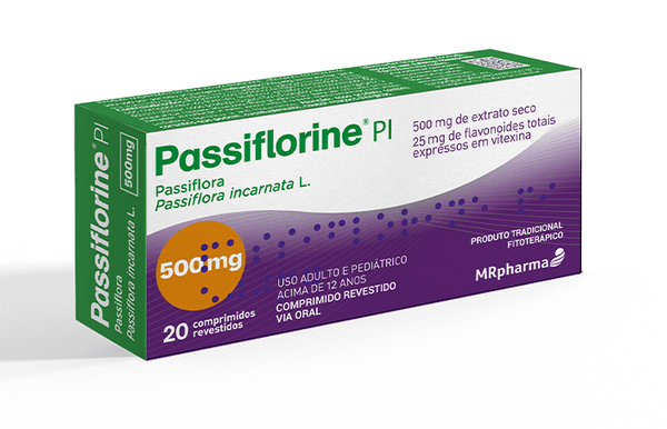 Passiflorine Pi 20 Comprimidos Revestido 500Mg