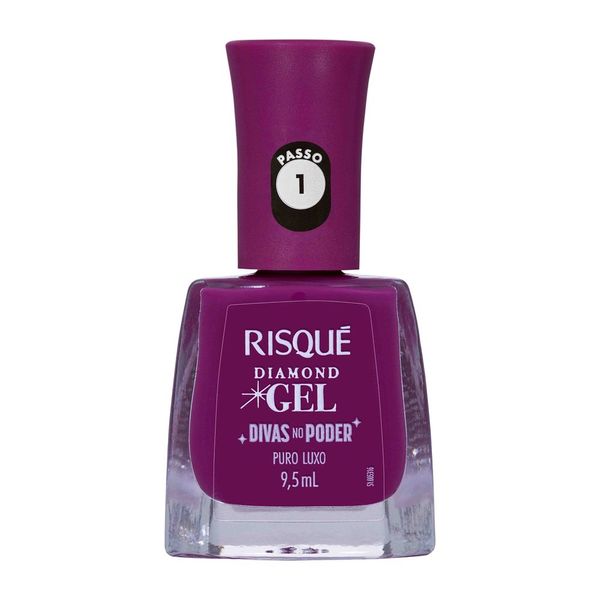Esmalte Cremoso Risqué Diamond Gel Divas no Poder 9,5ml - Puro Luxo