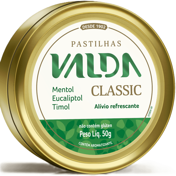 Pastilha Valda Classic 50g