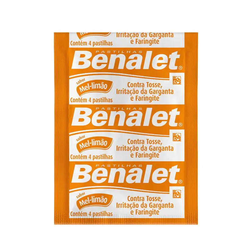 Benalet Sabor Mel e Limão com 4 Pastilhas
