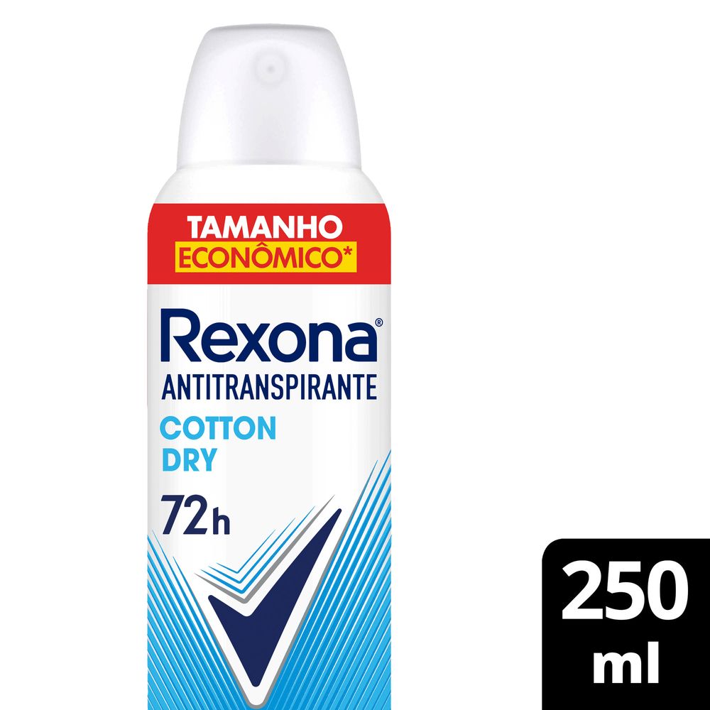 Desodorante Aerossol Rexona Cotton Dry 250ML