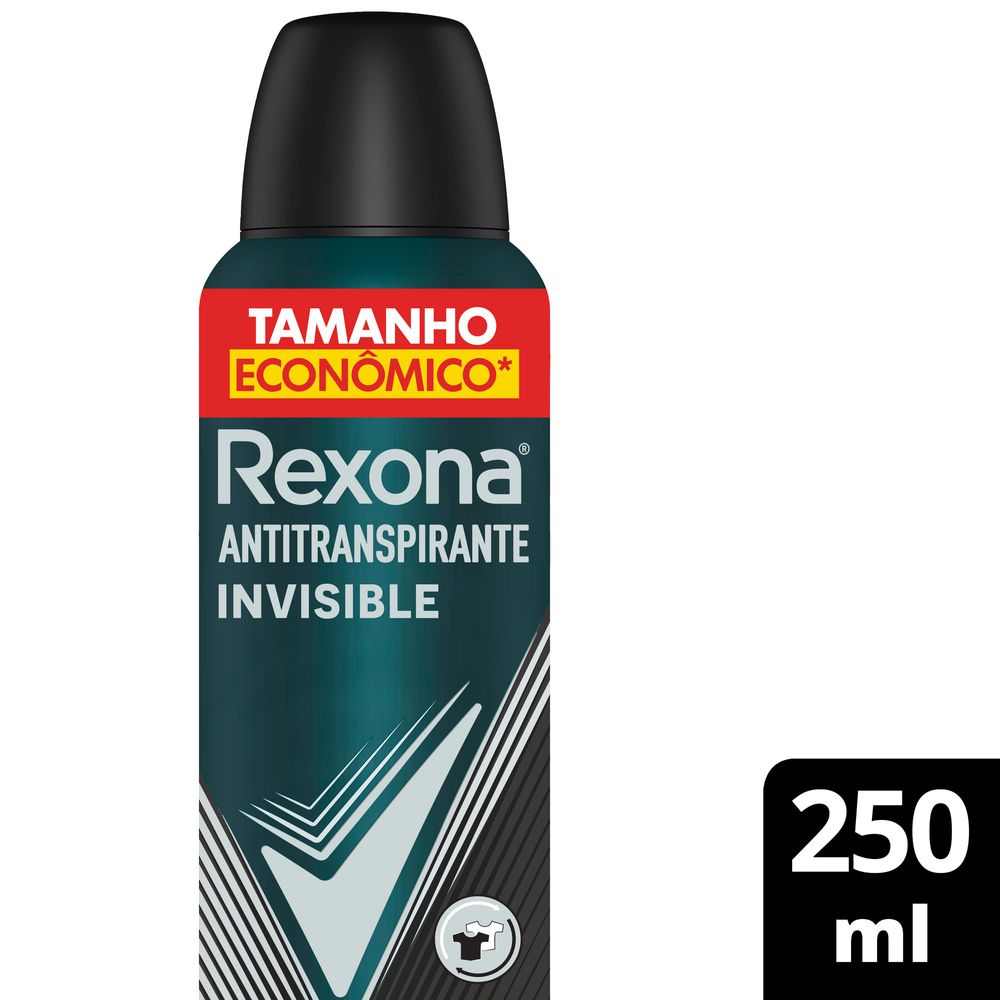 Desodorante Aerossol Rexona Men Ap Invisible 250ml