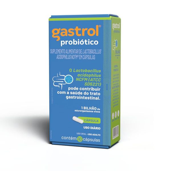 Gastrol Probiótico com 10 Cápsulas