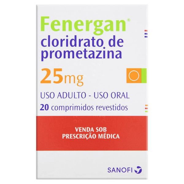 Fenergan 25mg 20 Comprimidos