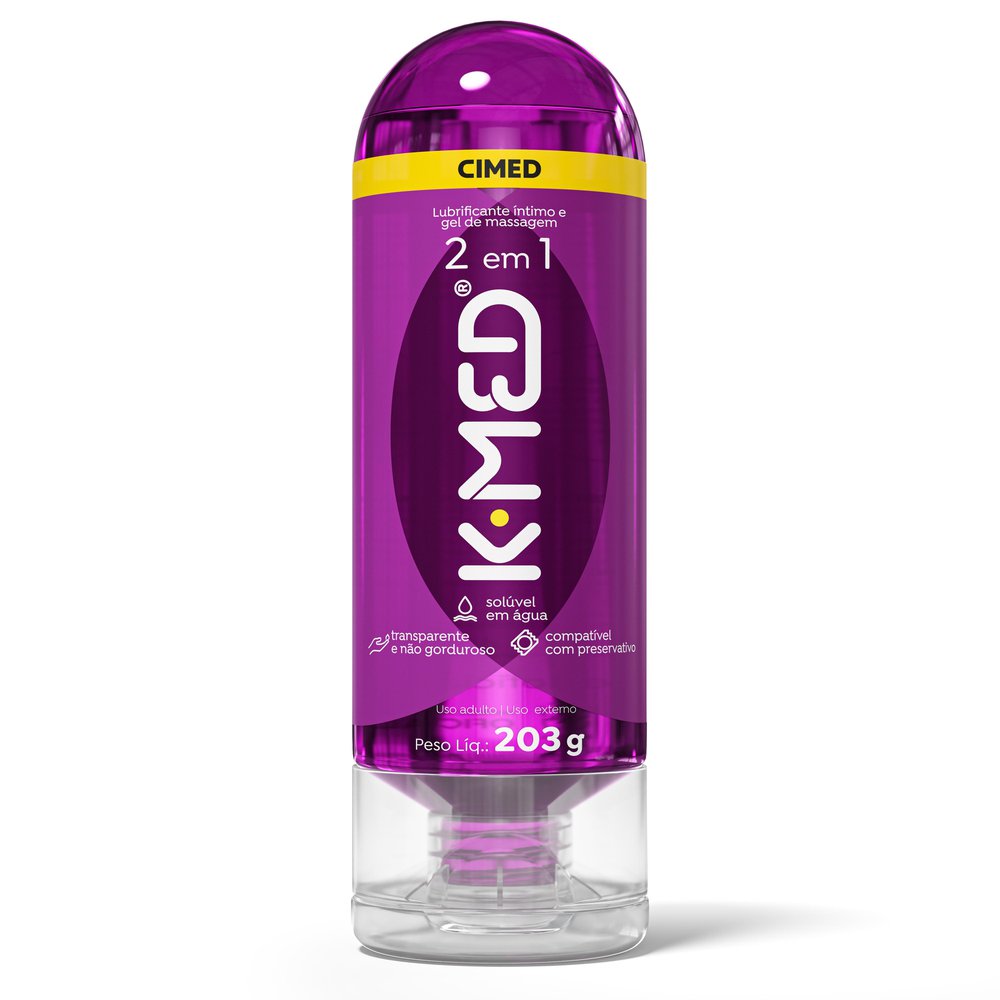 Gel Lubrificante Íntimo K-med 2 Em 1 200ml