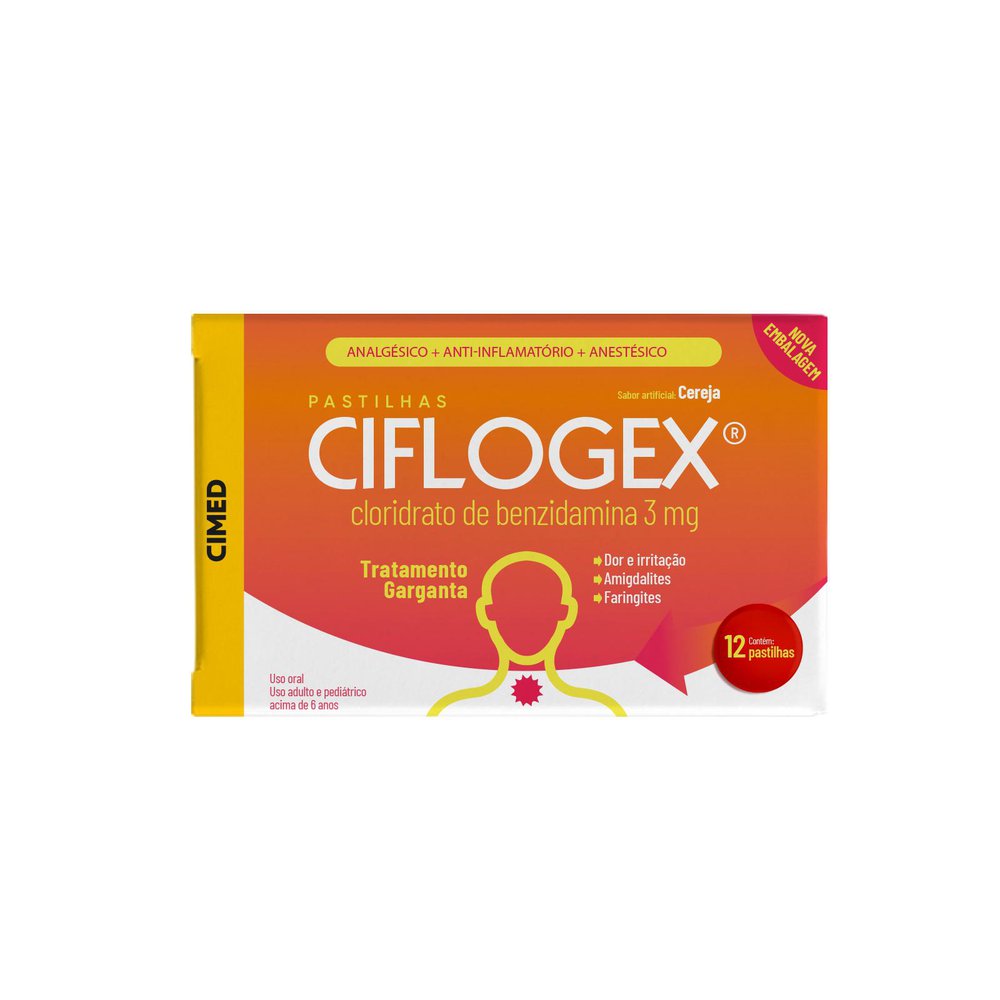 Ciflogex Sabor Cereja 12 Unidades