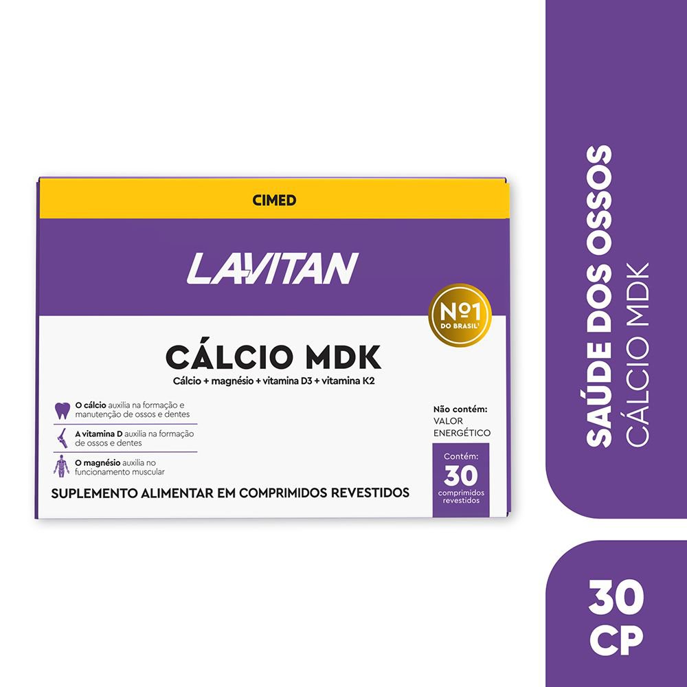 Cálcio Lavitan MDK 30 Comprimidos