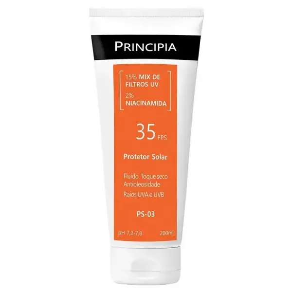 Protetor Solar Principia 15% Mix UV FPS35 OS03 200ml