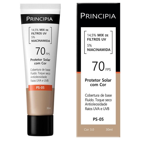 Protetor Solar Principia Mix UV PS-05 Cor 3.0 FPS70 30ml
