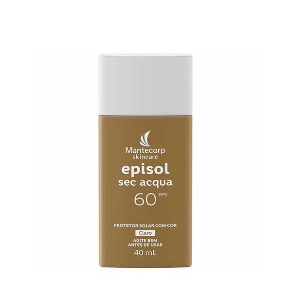 Protetor Solar Com Cor Episol Seq Acqua FPS60 Claro 40ml