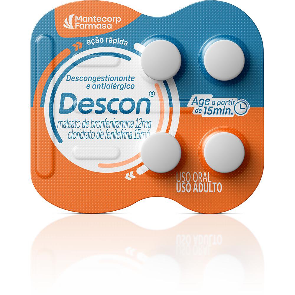 Descon com 4 Comprimidos