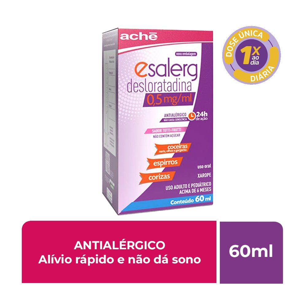 Esalerg Xarope 60ml+ Seringa