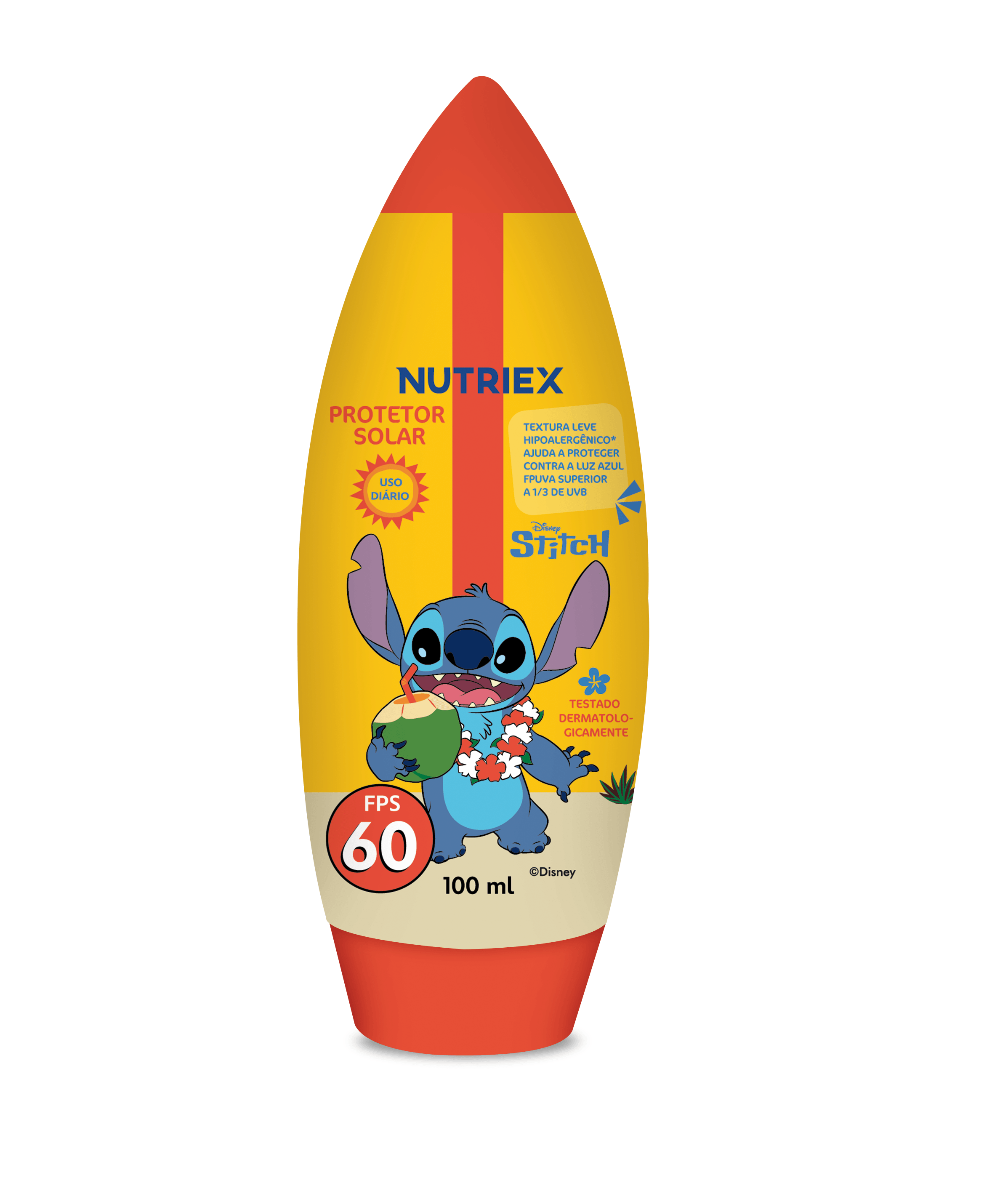 Protetor Solar Nutriex Infantil Stitch FPS60 100ml